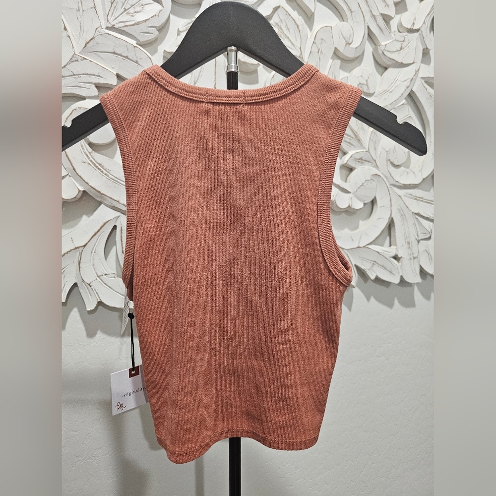 NWT Originality Terracotta Western Horseshoe Sleeveless Tank Top Juniors Sz Med. - Picture 5 of 8